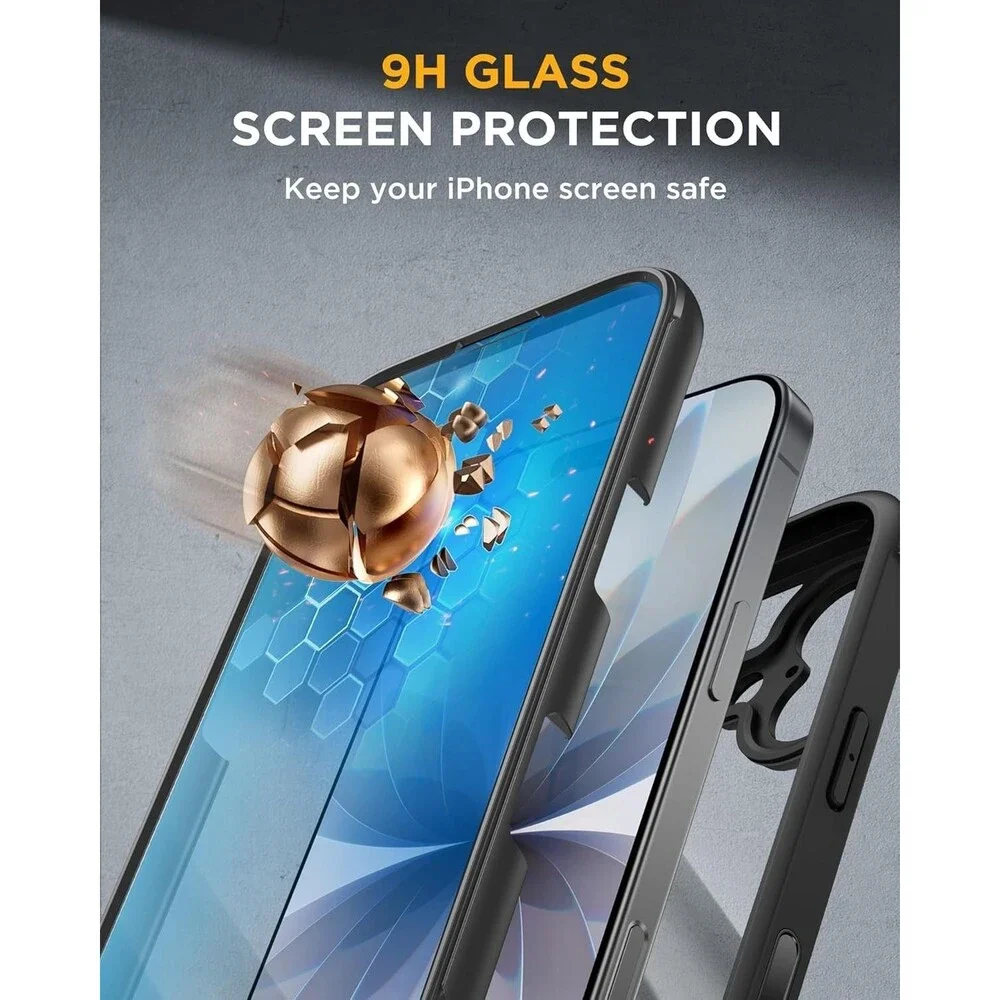 Miracase for iPhone 17 Case 6.3'', FullBody Bumper Military Drop Protection O...